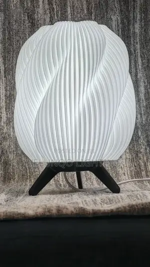 Table Lamp, Striped Swirl