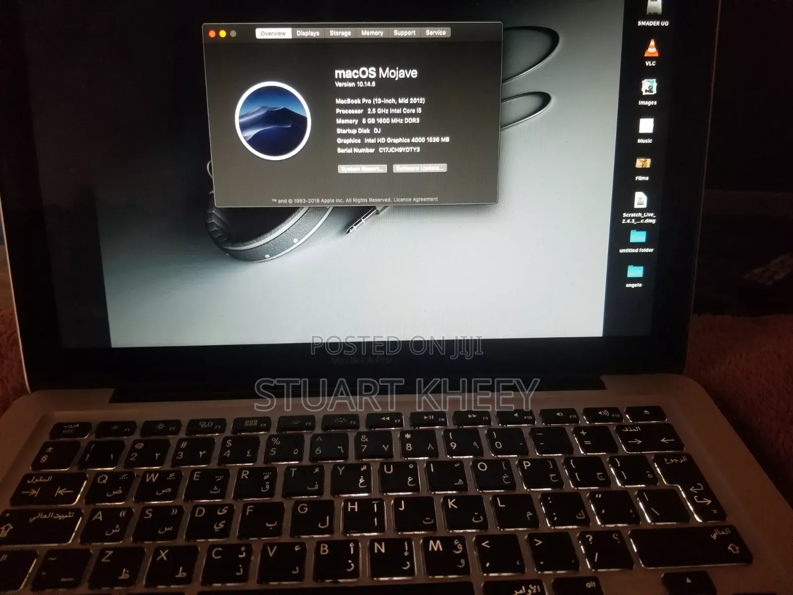 Laptop Apple MacBook 2012 8GB Intel Core i5 HDD 500GB