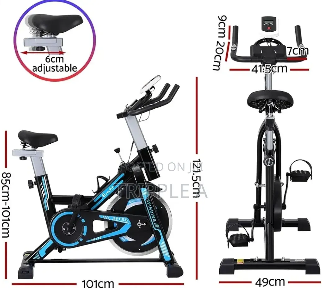 Studio Indoor Adjustable Spin Cardio Exercise Bike