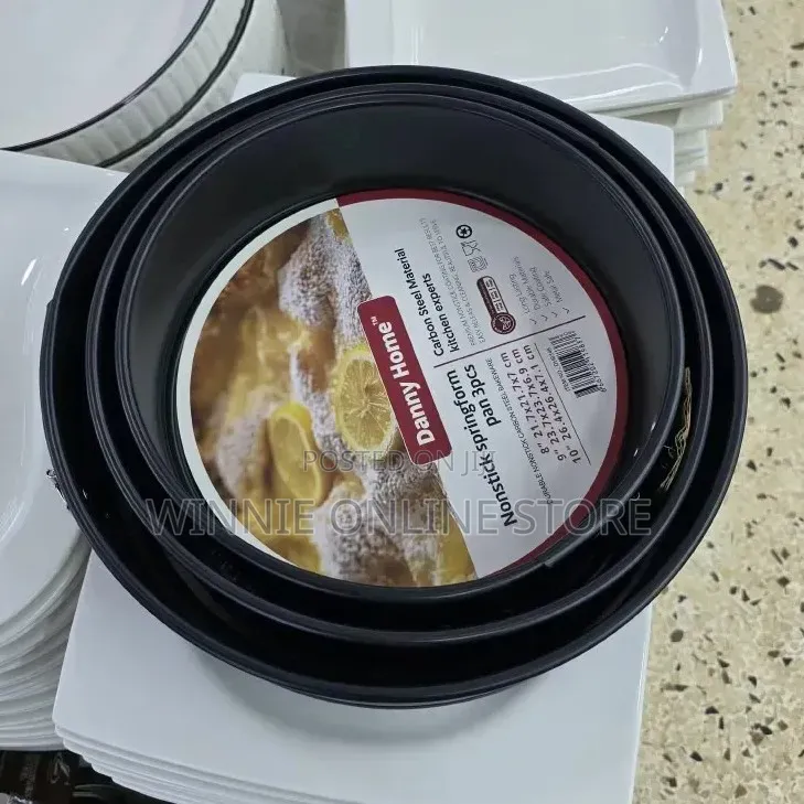 3pcs Round Baking Moulds