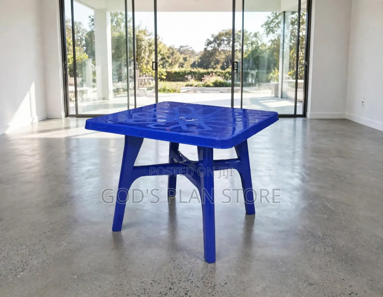 Chelsea Blue Plastic Table Plastic Table