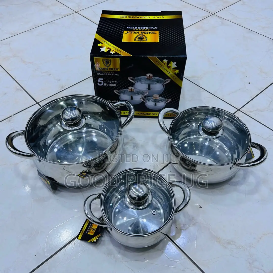 6-Piece Heavy Duty Stainless Steel Cookware Set
