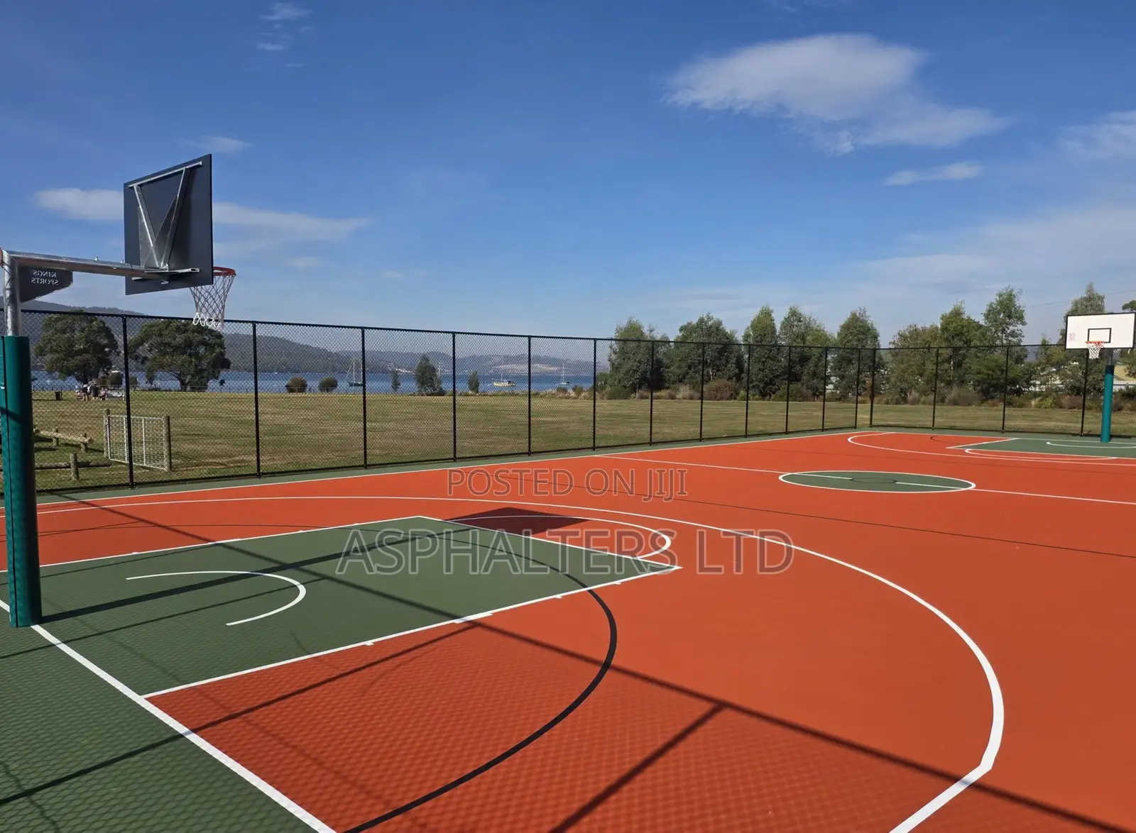 Basket Ball Court Asphalt Floor Construction | Court Marking