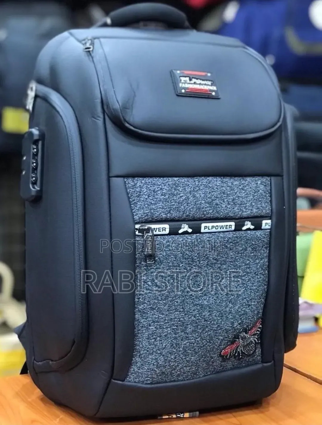 Black Laptop Bag With Lock