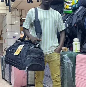 Travel Bag Black, Trolley Travel Bag