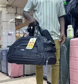 Travel Bag Black, Trolley Travel Bag