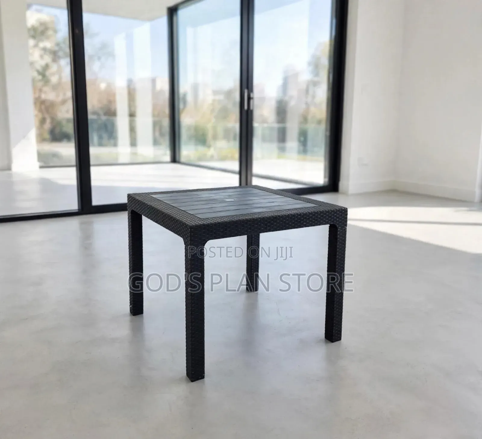Black Square Pedestal Dining Table Plastic Table