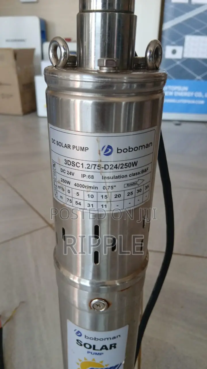 250W Solar Borehole Pump 75m – Inbuilt Controller | 24V DC