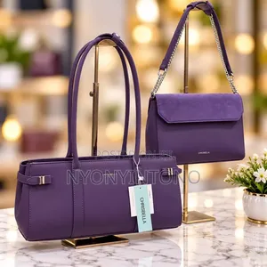 Chris Bella 2 In1 Bag Tote&small Chain Flap Bag