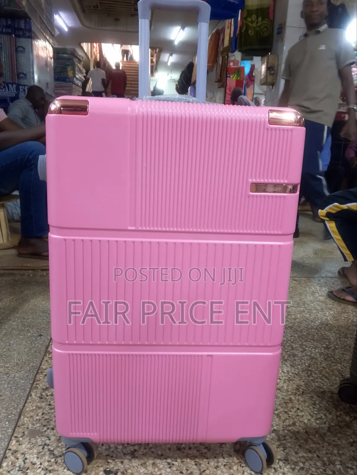 Rubber Suitcase. Large.( Pink)