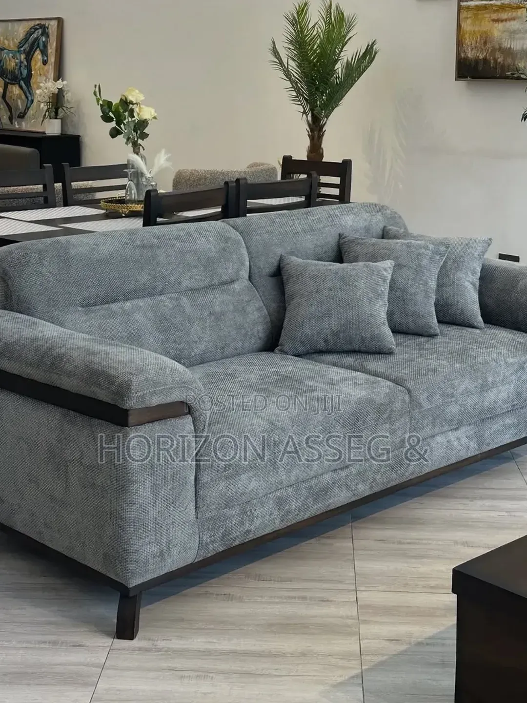 Glacier Blue 6 Seater Sofa Set