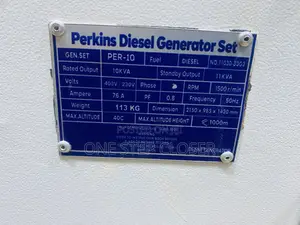 10KVA Perkins Silent Generetro