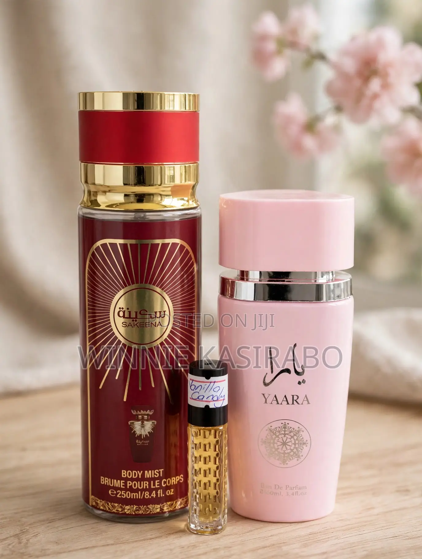 Yaara EDP 100ml + Sakeena Body Mist + Vanilla Candy Oil - Women Combo