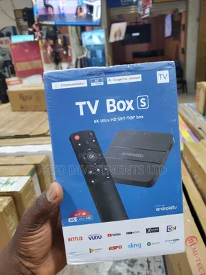 TV Box S (8K Ultra HD Set-Top Box) Running Android TV Streaming Box
