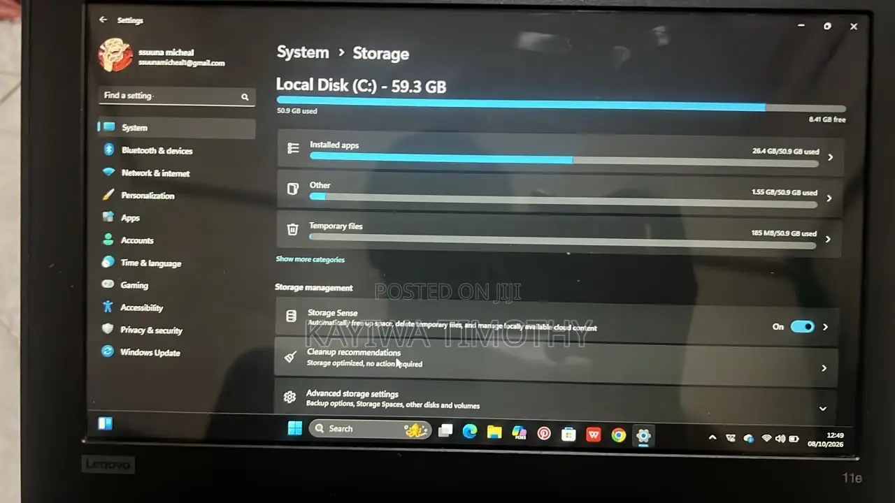 Laptop Lenovo ThinkPad 11e 8GB Intel Core i5 SSD 128GB