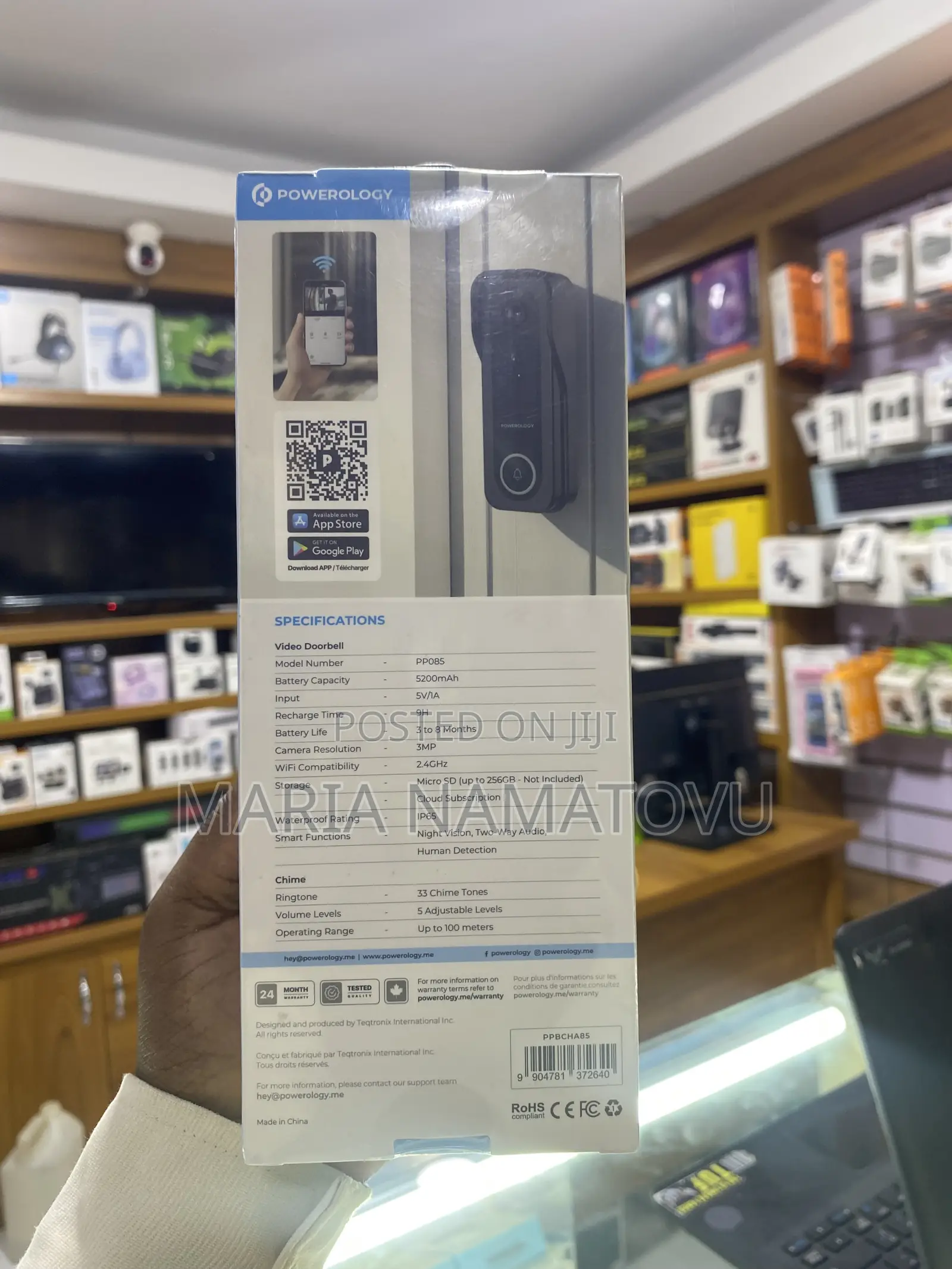 Powerology Smart DoorBell Camera