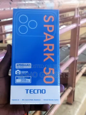 New Tecno Spark 50 128 GB Gray