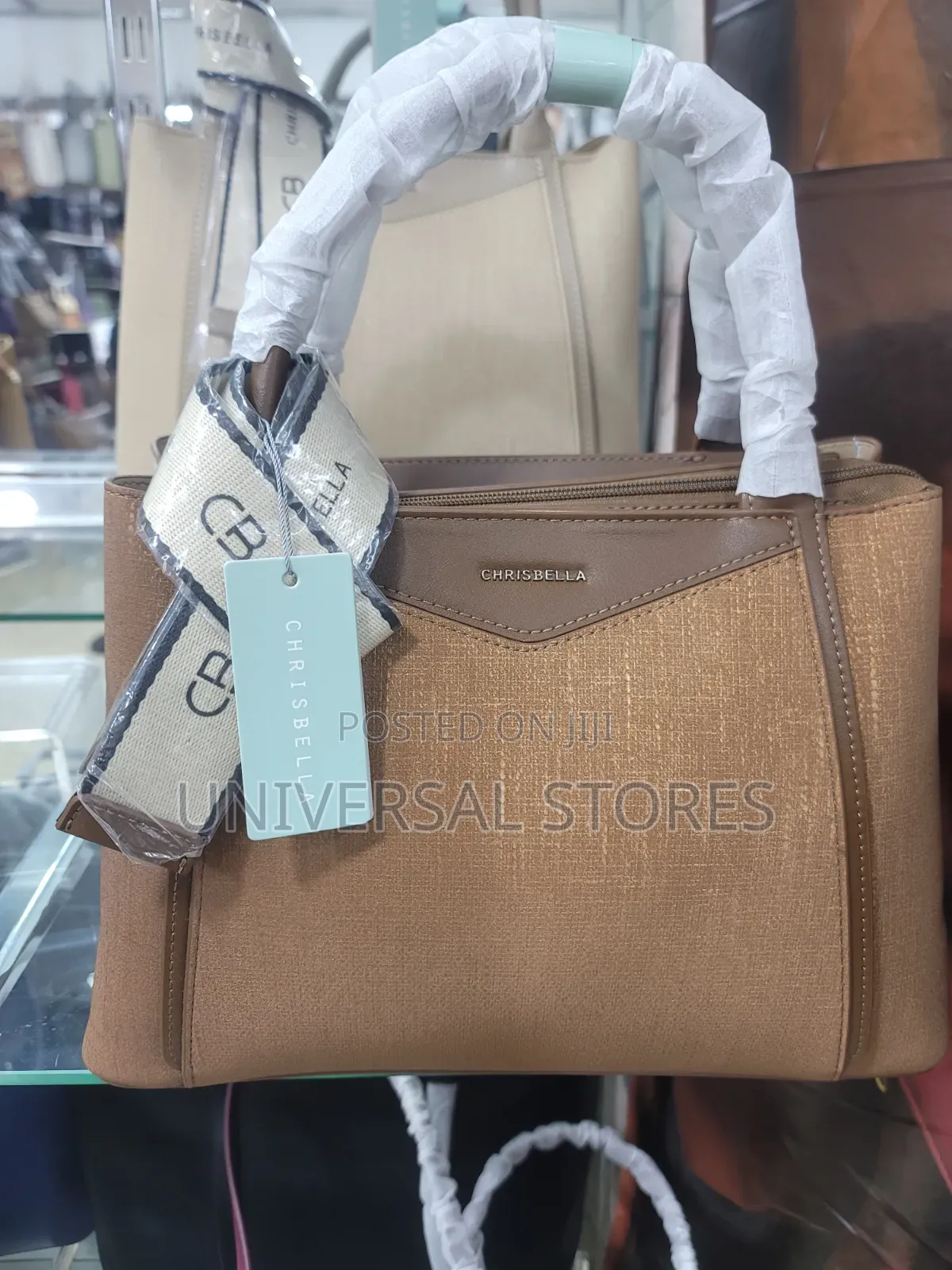 Brown Chrisbella Structured Tote Bag