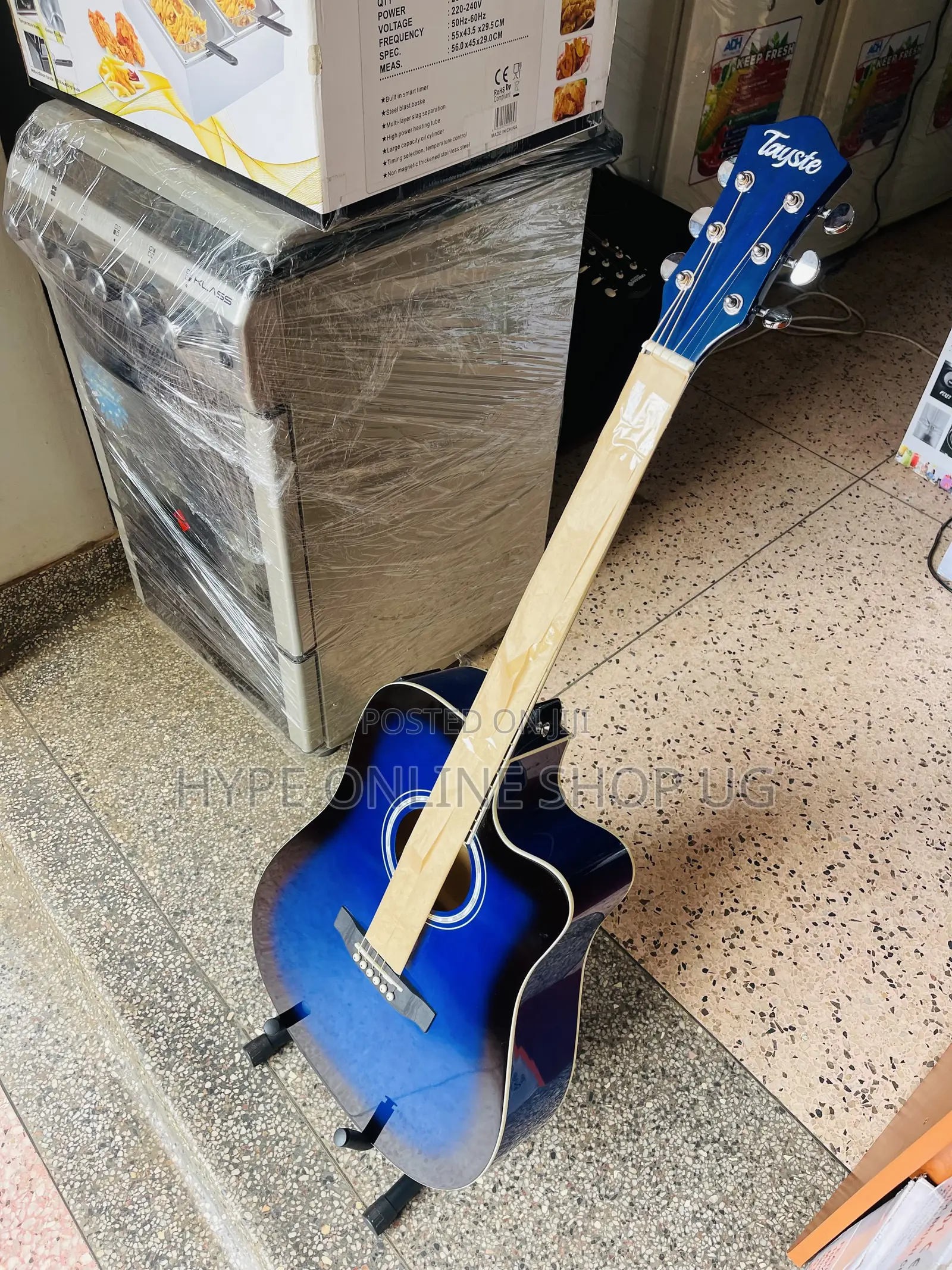 Tayste Mixed Blue,black,Brandnew Acoustic Powered Guitar