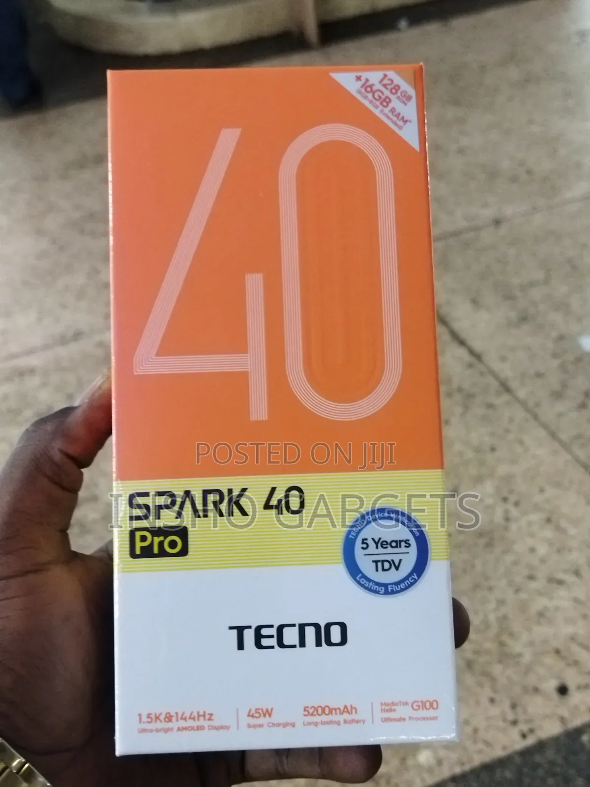 New Tecno Spark 40 Pro 128 GB Black