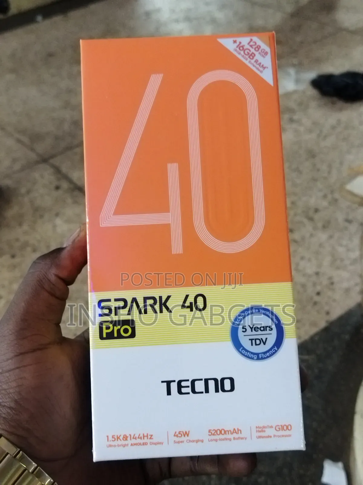 New Tecno Spark 40 Pro 128 GB Black