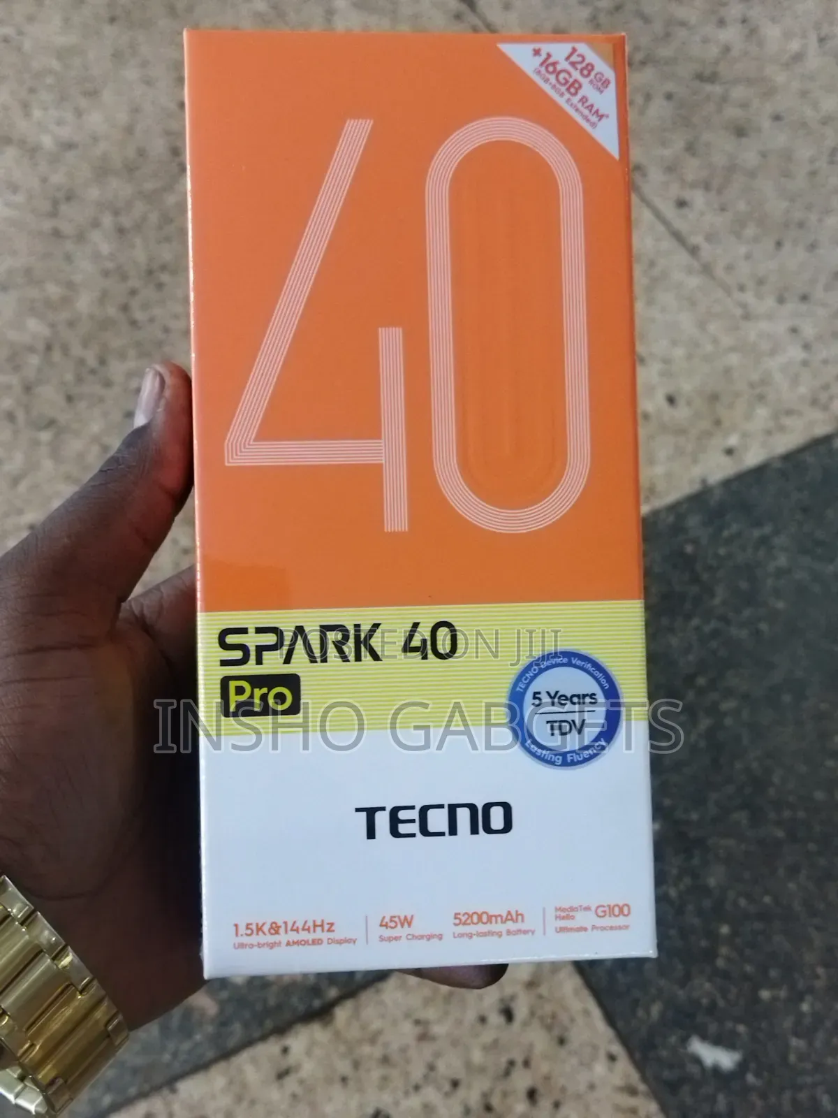 New Tecno Spark 40 Pro 128 GB White