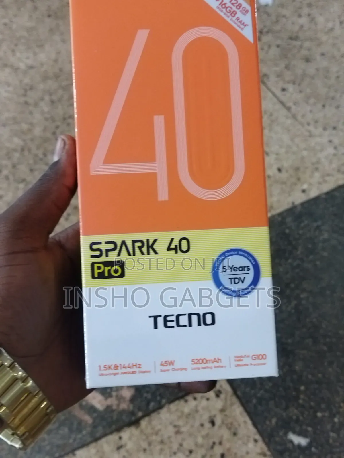 New Tecno Spark 40 Pro 128 GB White