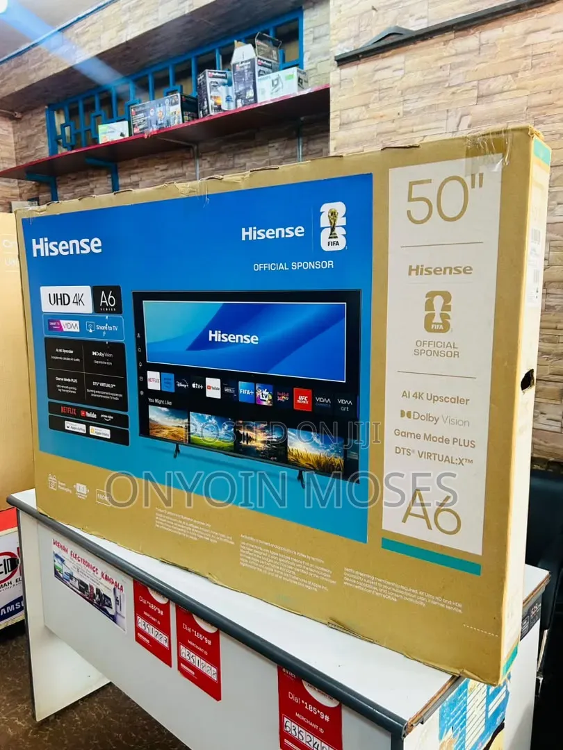 Brand New A6 Uhd 4k Hisense Smart Vidaa TV
