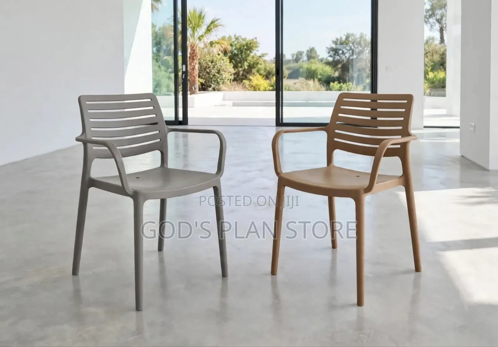 1pcs Elegant Outdoor Dining Plastic Chairs Plastic Chairs