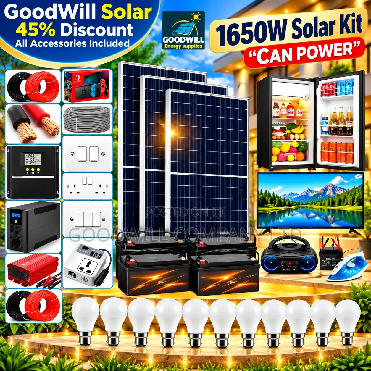 1650w Massive German Power Solar System Full Kit