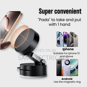 Portable Vacuum Sunction Magnetic Phone Holder