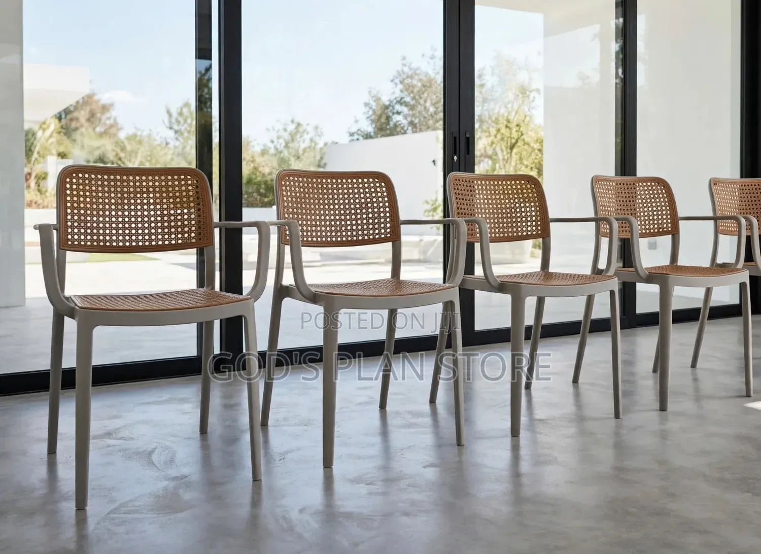 1pcs Rattan Style Plastic Chairs Plastic Chairs