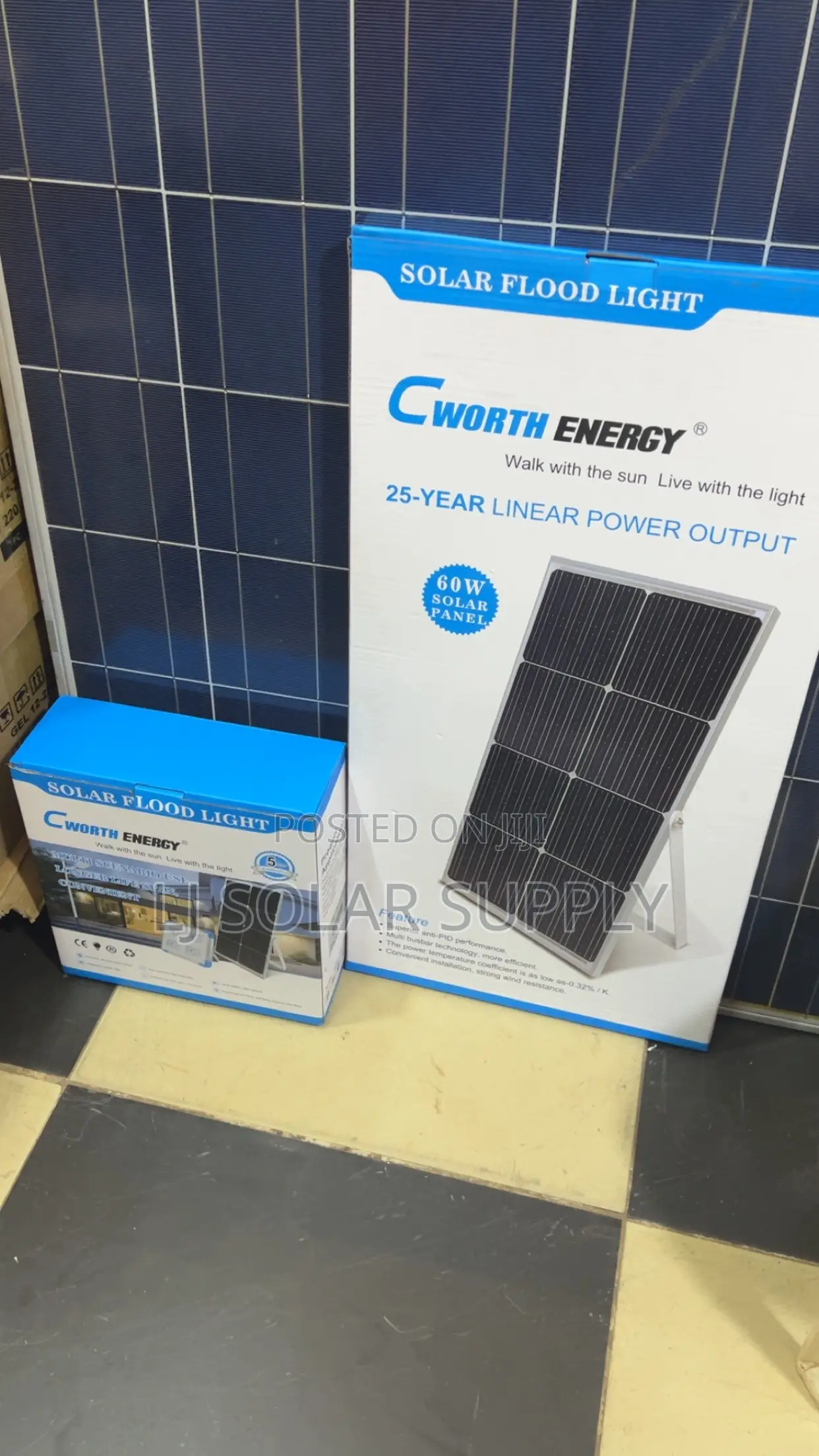 Cworth Solar Flood Light.60W