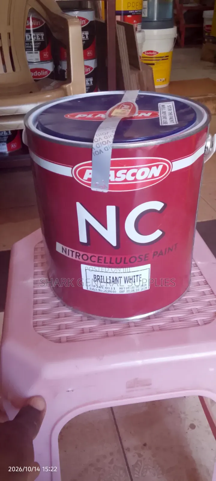 NC Paint Plascon 4liters