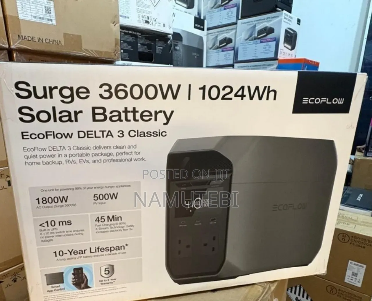 EcoFlow Delta 3 Classic - 1800w Power Station