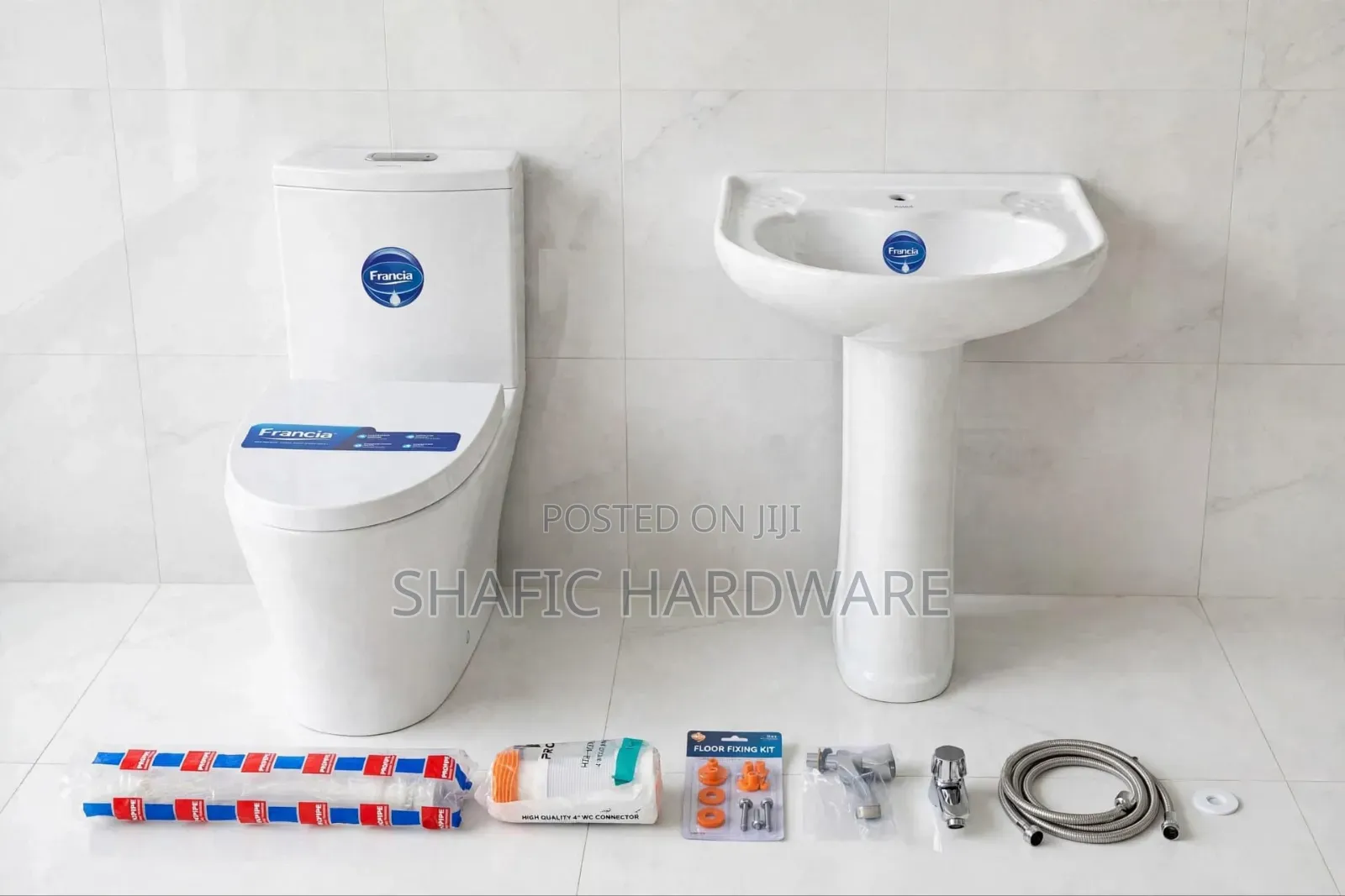 Toilet With Basin Completely Sets With Accessories Frencia Good Qualit