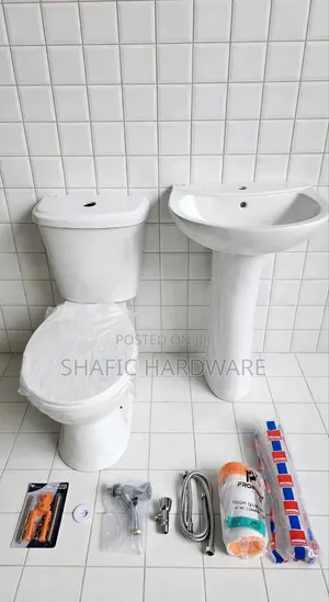 Toilet With Basin Completely Set With Accessories Frencia Good Quality