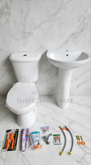 Toilet With Basin Completely Set With Accessories Frencia Good Quality