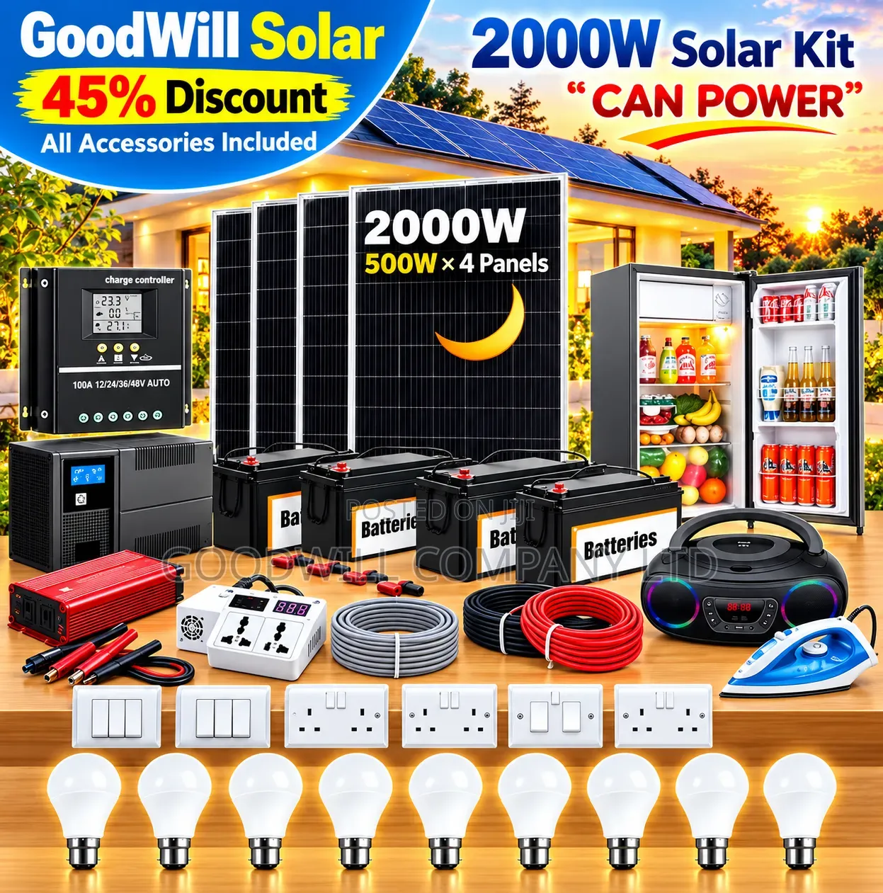 2000w Massive German Solar Kit Full System