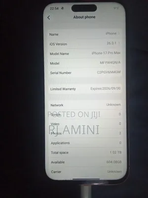 New Apple iPhone 17 Pro Max 1 TB Orange