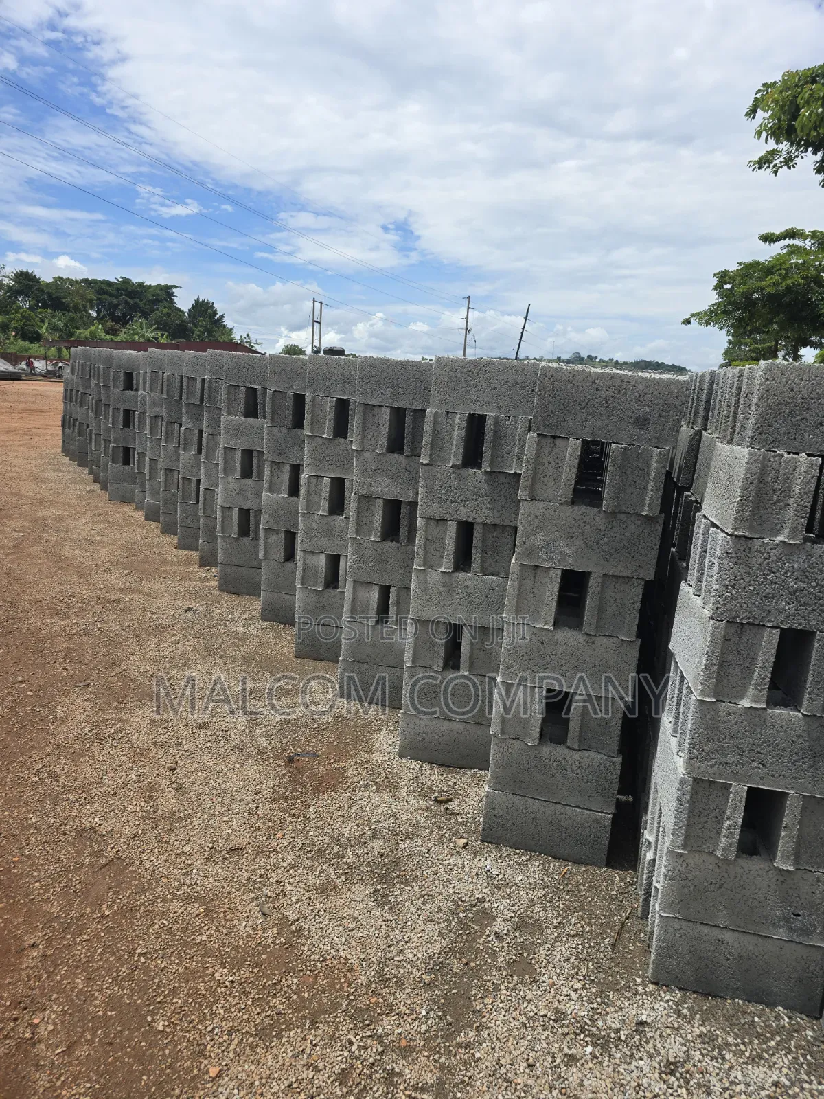Concrete Blocks on Masaka Road Katende Maya Mpigi for Construction