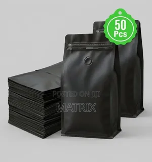 Coffee Ziplock Bags With Valve 50pcs