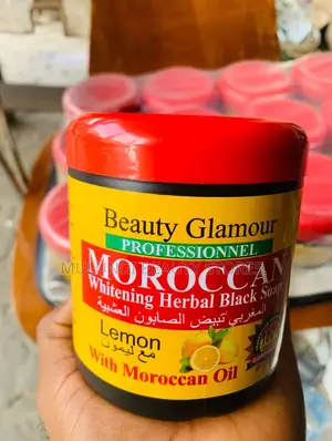 Beauty Glamour Professionnel Moroccan Whitening Black Soap With Lemon
