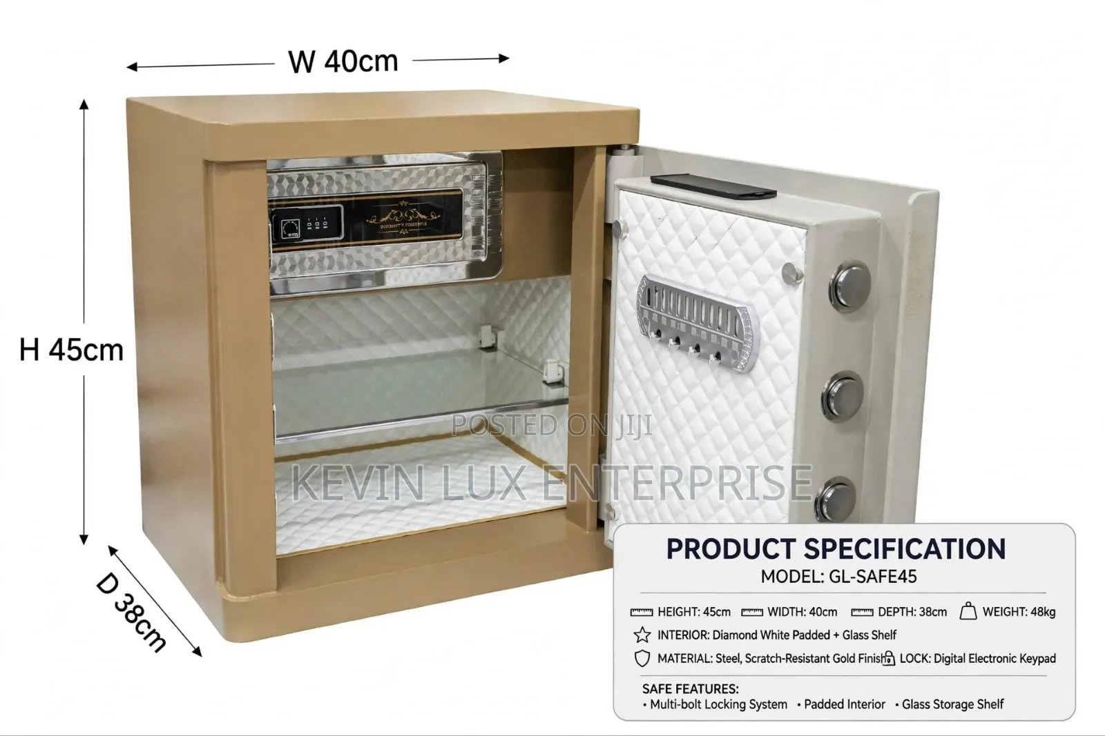 Luxury Safe 45x40x35 50kg