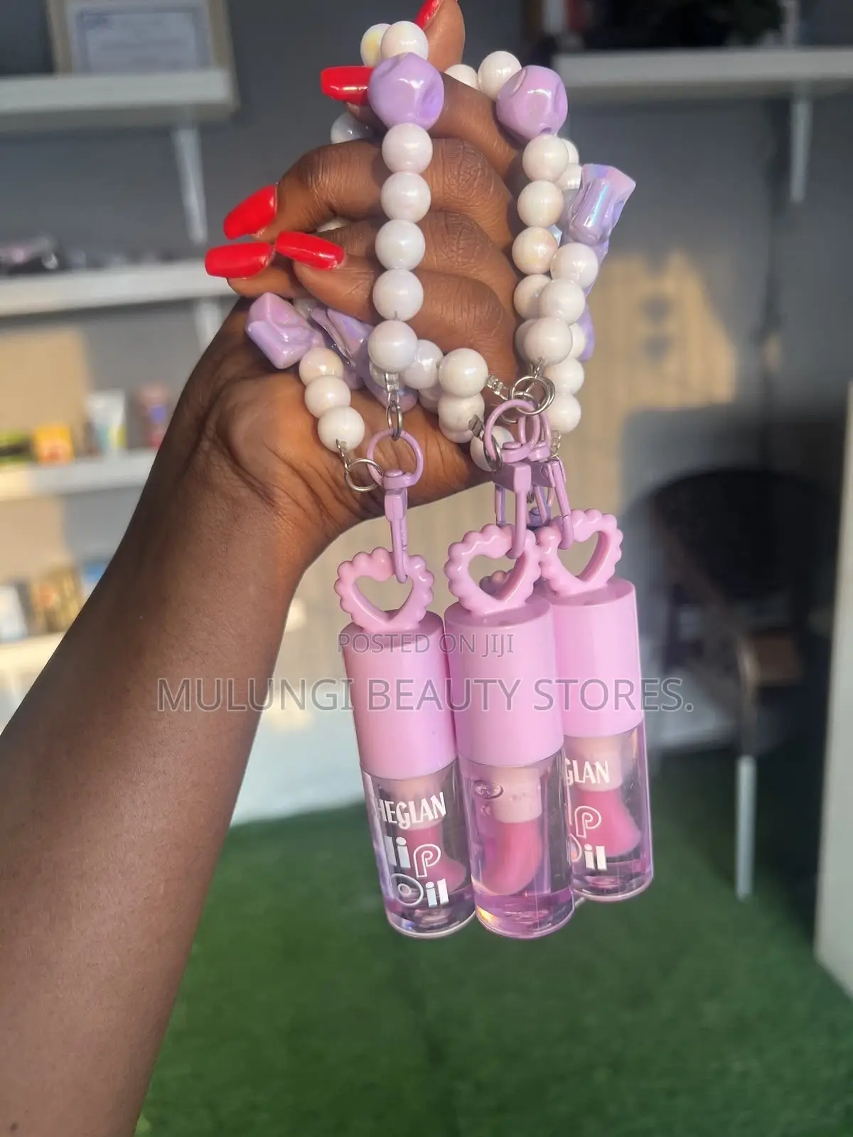 Super Hydrating Lip Gloss With Bracelet Charm Key Holder