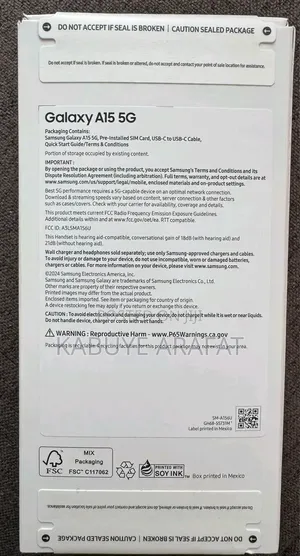 New Samsung Galaxy A15 5G 256 GB Blue