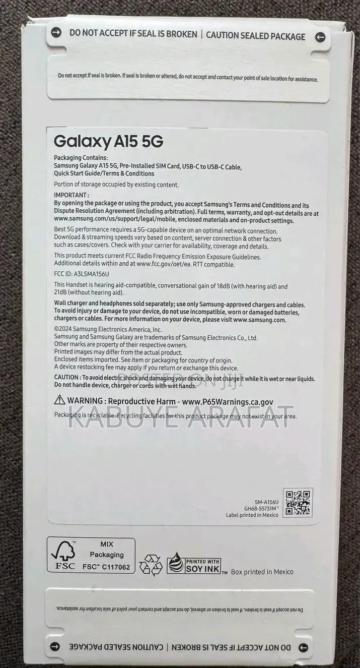 New Samsung Galaxy A15 5G 256 GB Blue