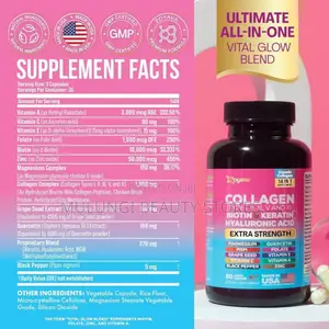 Zoyava Multi Collagen Peptides Capsules 14-in-1Extra Strength USA 