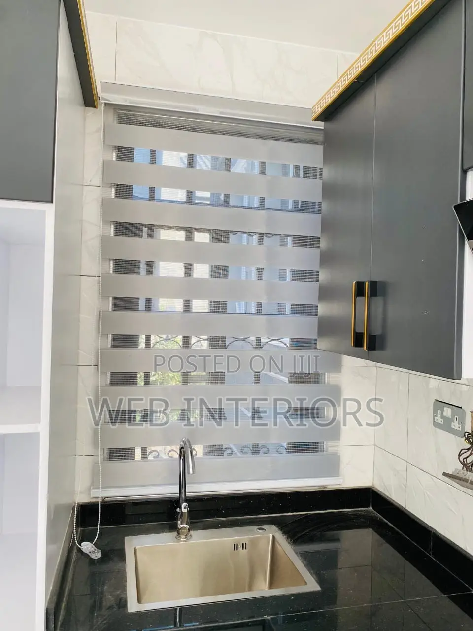 Light Grew Kitchen Blinds Per Square Meter