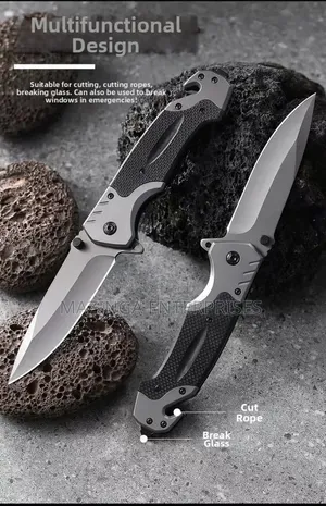 Rolgno Stainless Steel Folding Pocket Knife EDC Outdoor Survival Knife